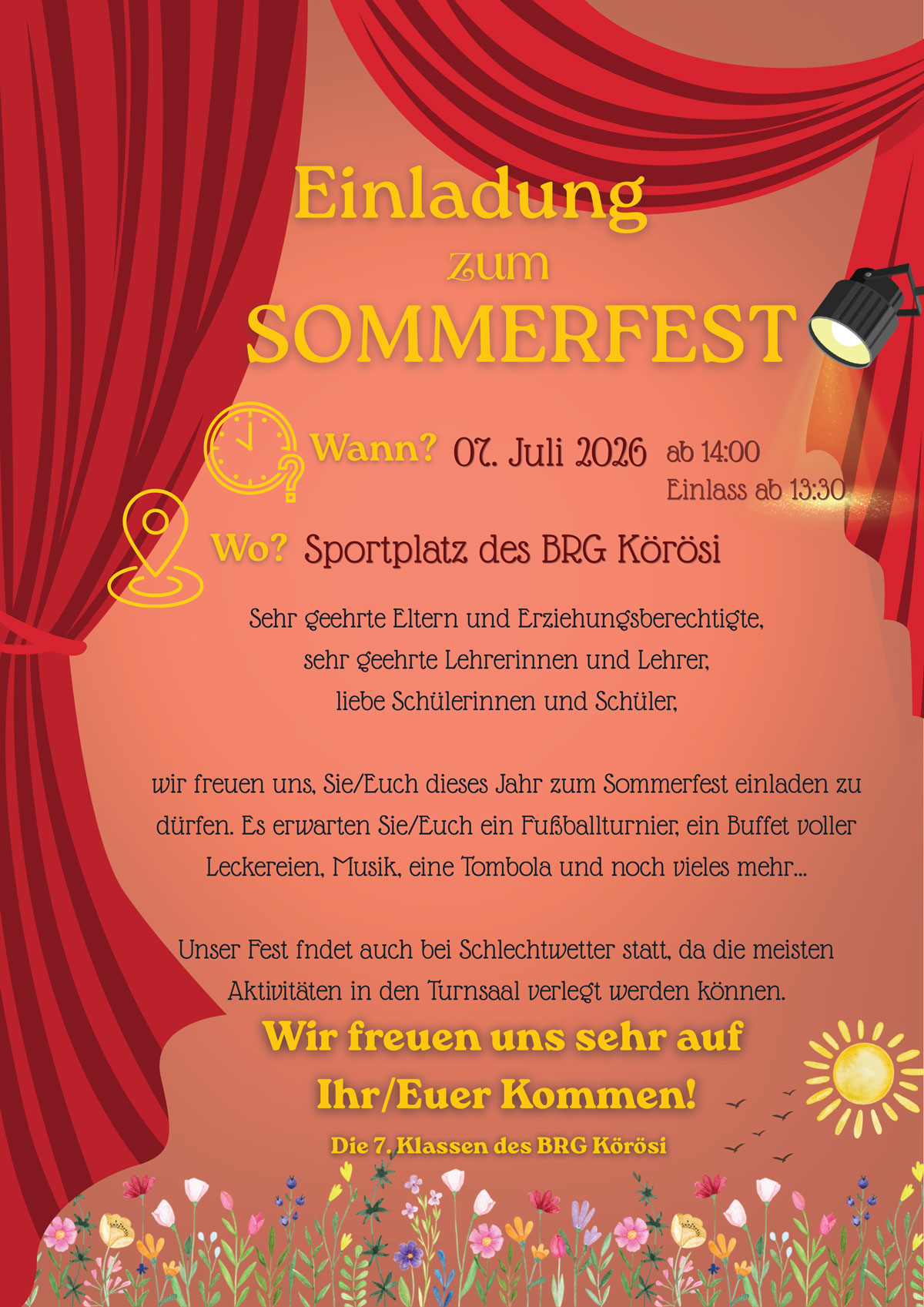 Einladung zum Schulfest 2026